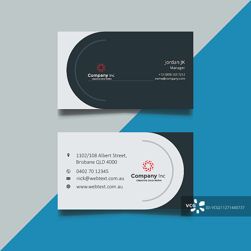 现代创意简洁名片图片素材