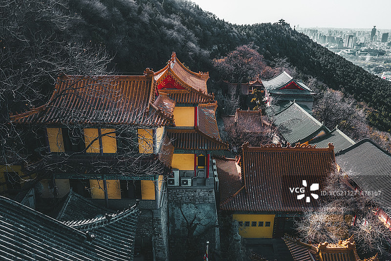 兴国禅寺+山东省济南市历下区千佛山风景名胜区图片素材