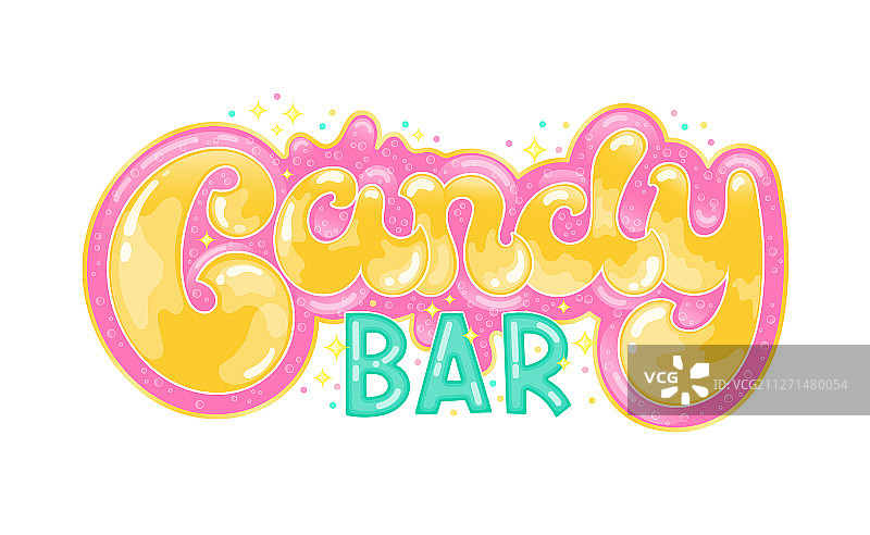 创意糖果棒文字图片素材