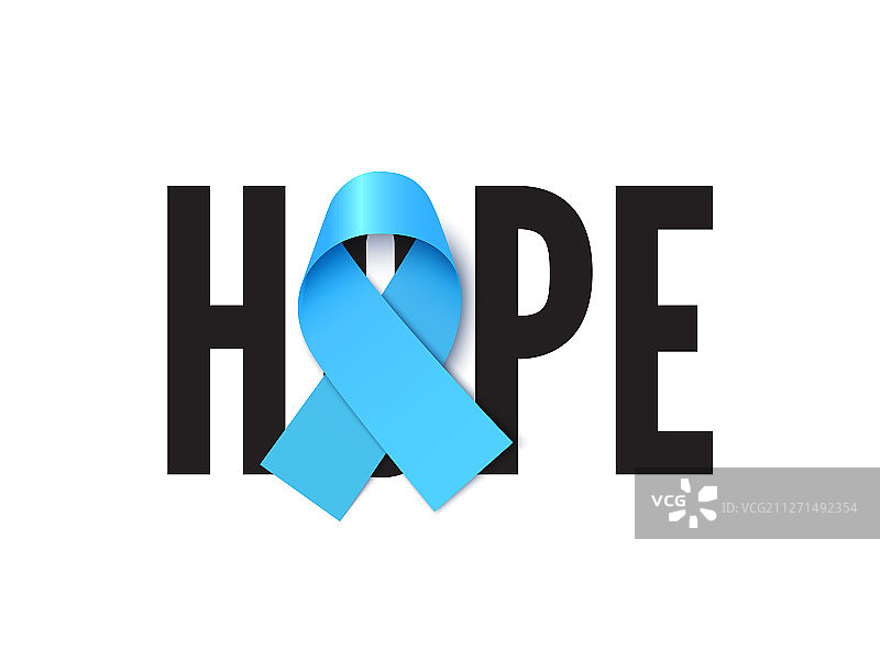 前列腺癌宣传丝带写实图片素材