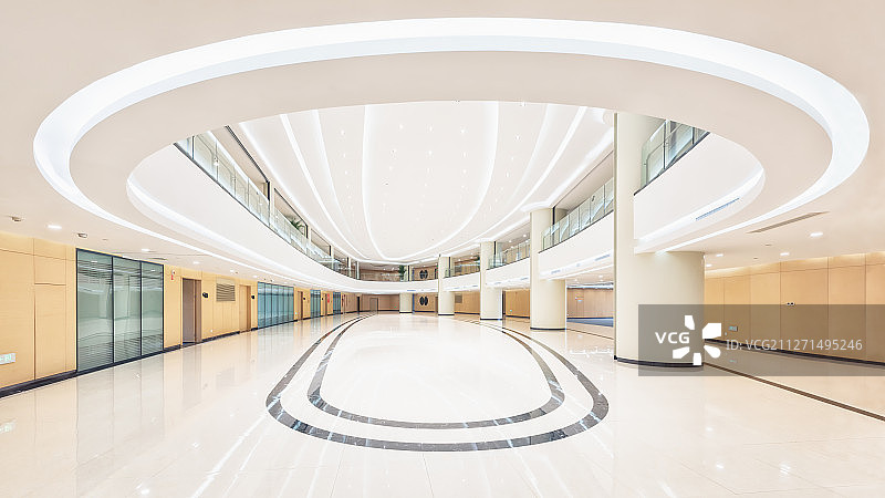 亚洲中国河南省郑州市建筑内部中庭图片素材