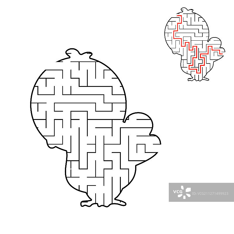 儿童抽象迷宫游戏图片素材