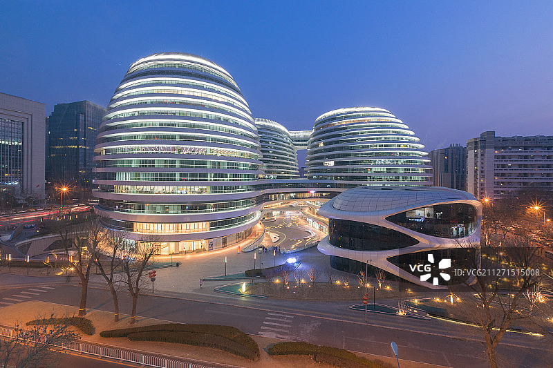 北京朝阳区银河SOHO图片素材