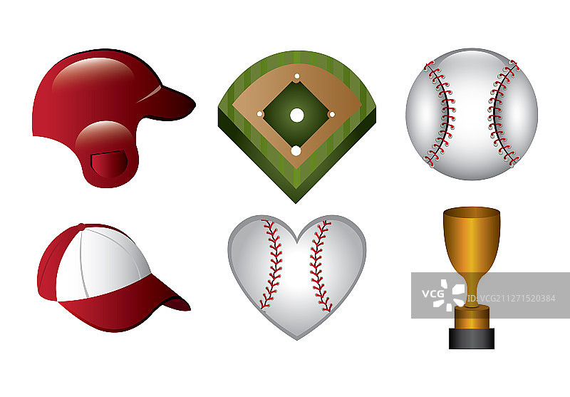 棒球和图标包图片素材