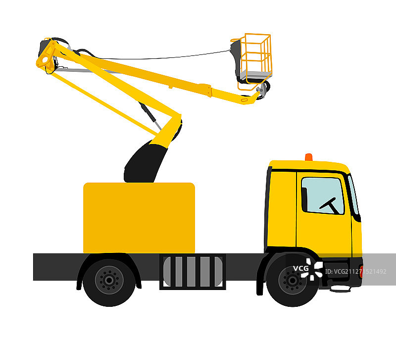 起重机高空作业车图片素材
