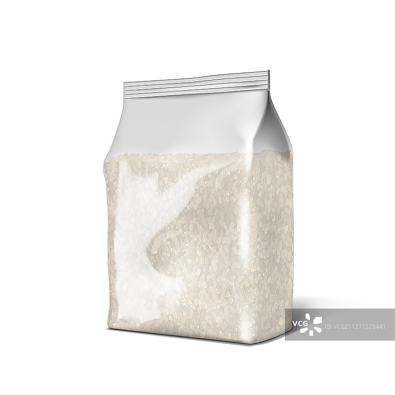 3D透明塑料米袋包装图片素材