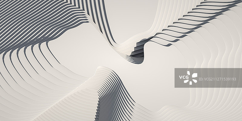 3D抽象梯田背景图片素材