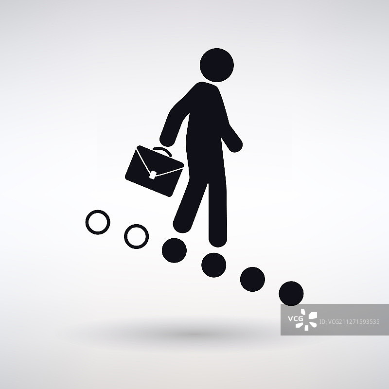 职业阶梯下降图标图片素材