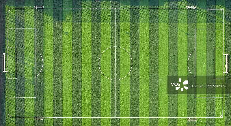 航拍足球场图片素材