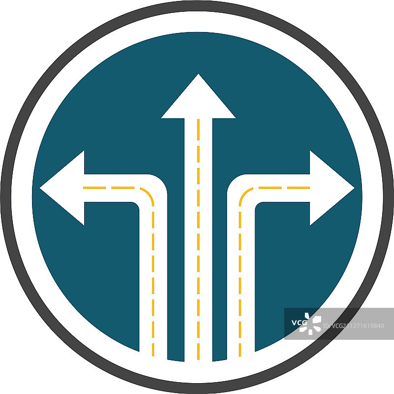 道路标志和符号设计图片素材