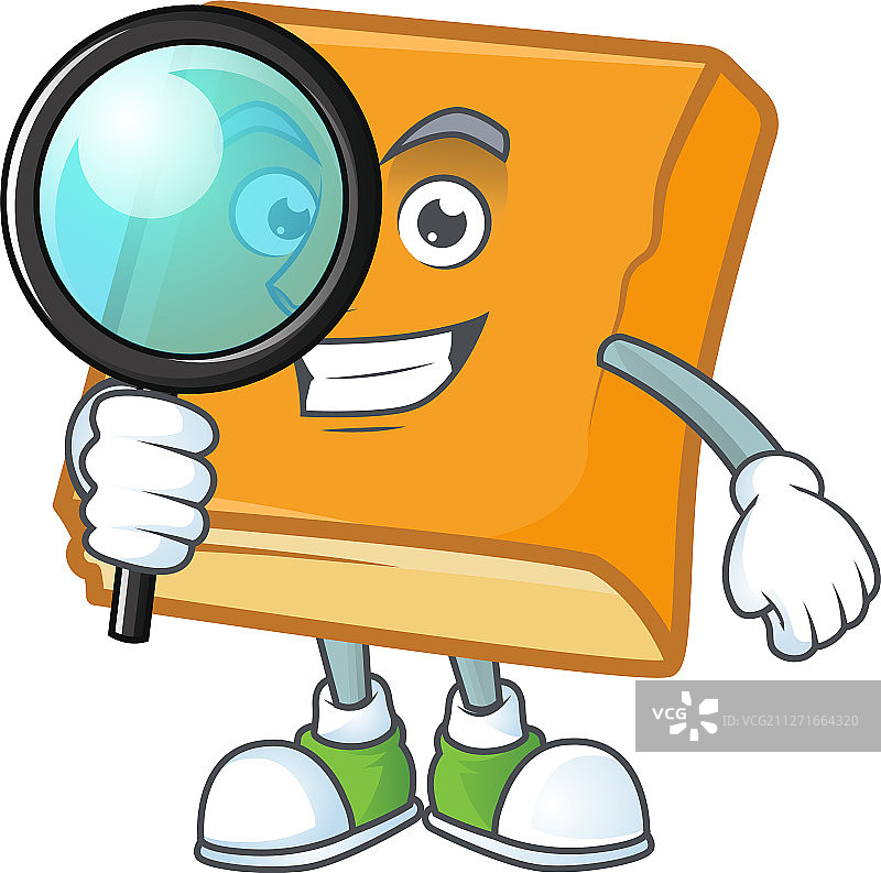 营养玉米面包与侦探图标图片素材