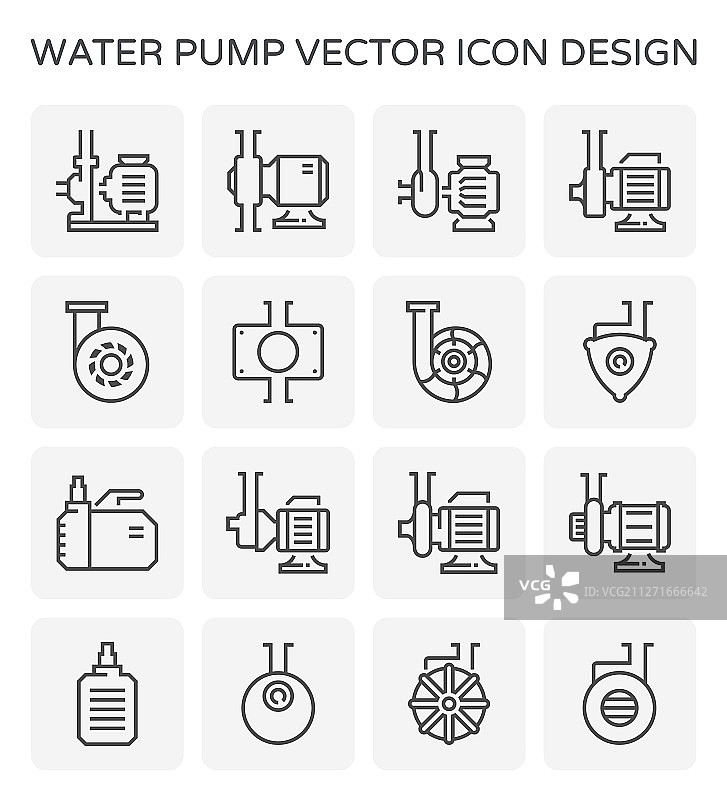水泵图标图片素材
