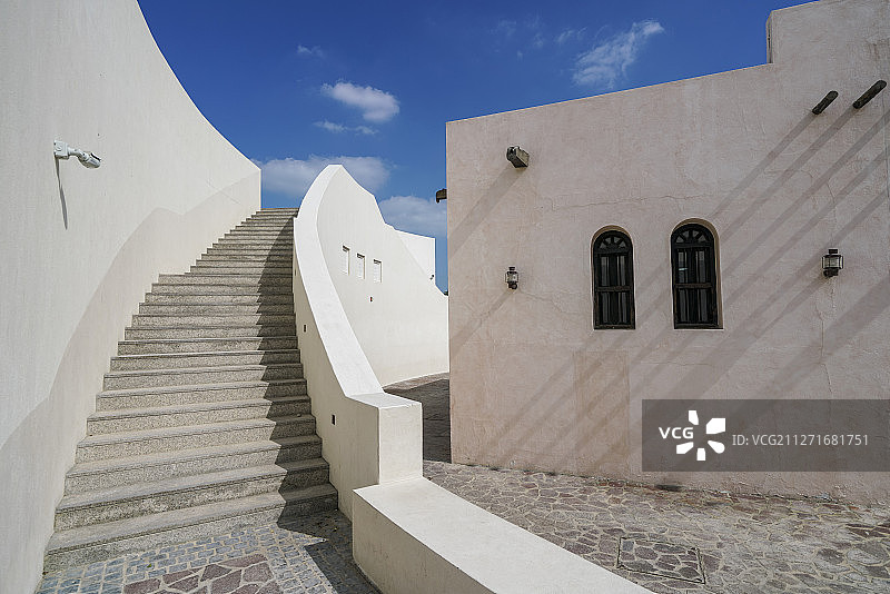 卡塔尔多哈 卡塔拉文化村 阿拉伯风格建筑图片素材