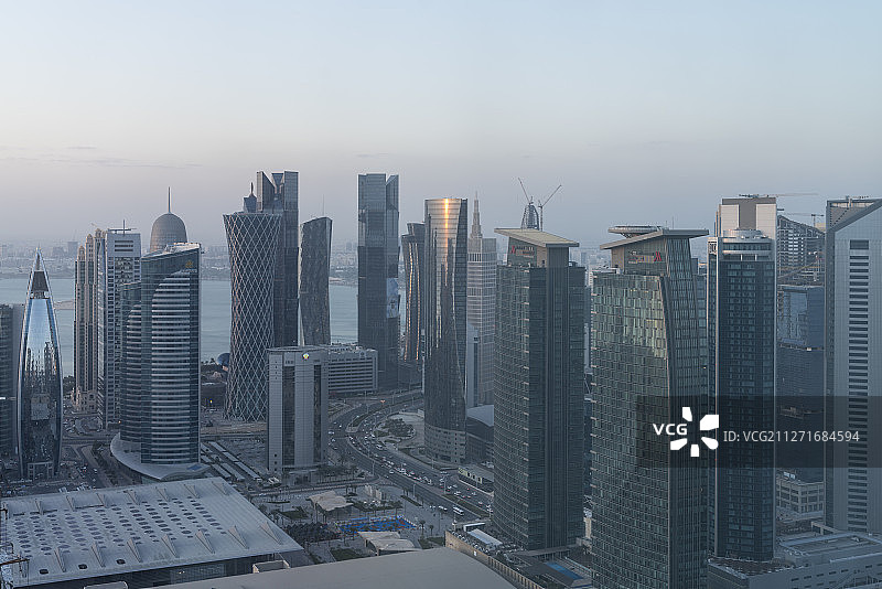 卡塔尔多哈城市天际线图片素材