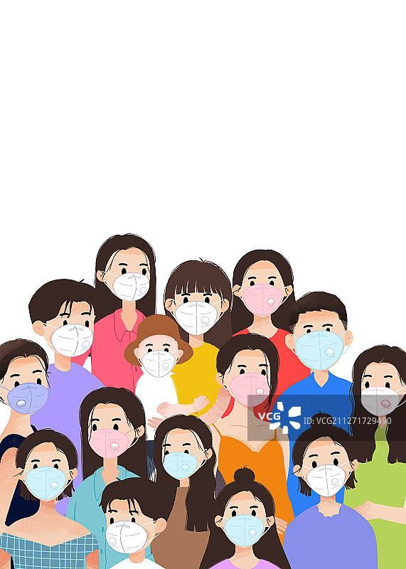 戴口罩出行的人图片素材