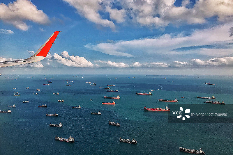 新加坡樟宜机场海边风光图片素材