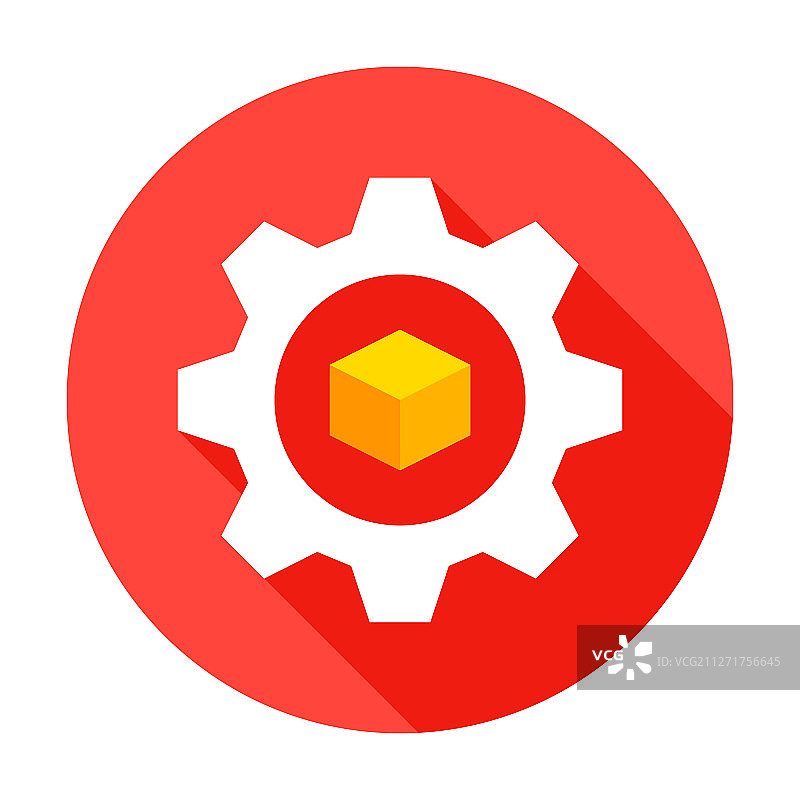 3D建模齿轮圆形图标图片素材