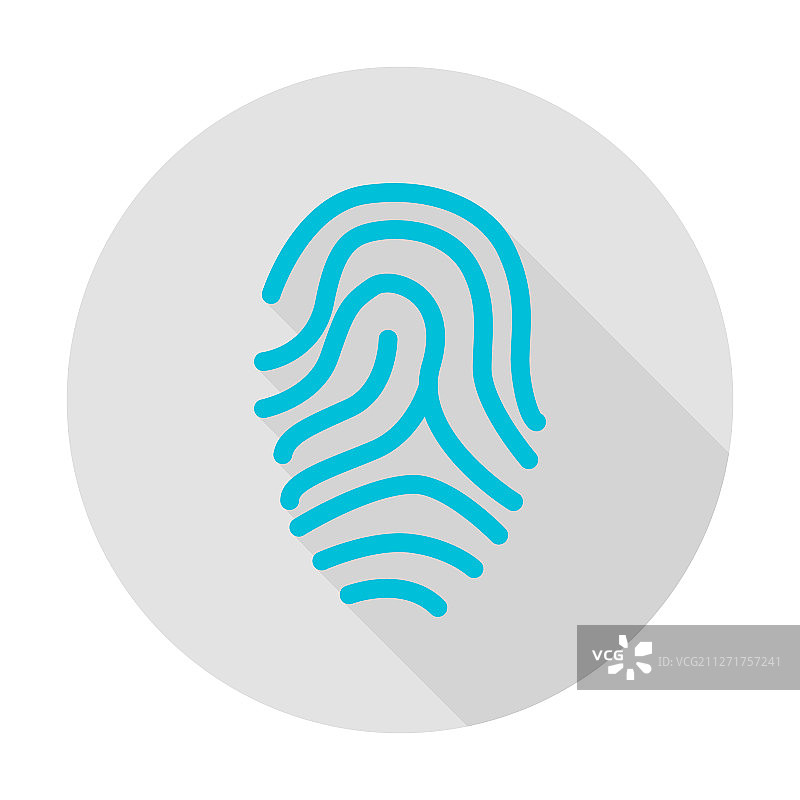 指纹圆形图标图片素材