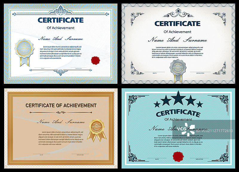 复古证书图片素材