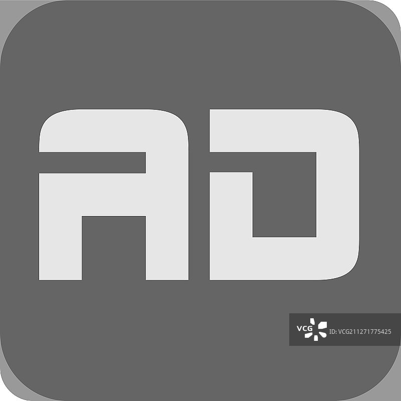 首字母logo AD模板设计图片素材