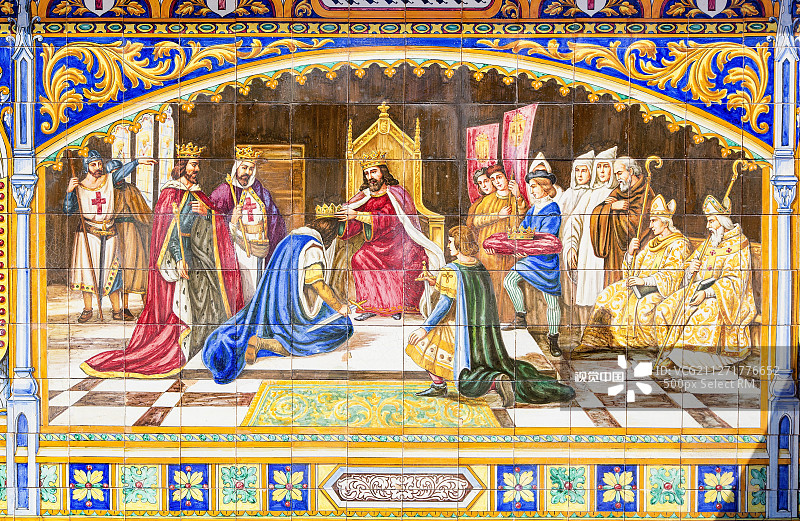 塞维利亚西班牙广场图片素材