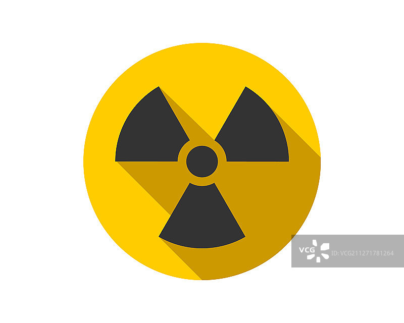 辐射图标，放射性警告标志图片素材