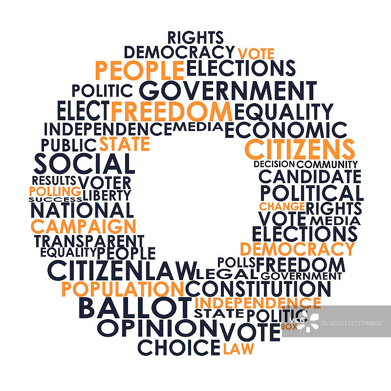 选举相关标签云图片素材