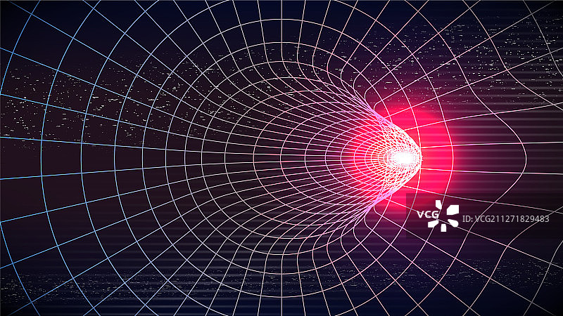 合成波复古未来管道背景图片素材