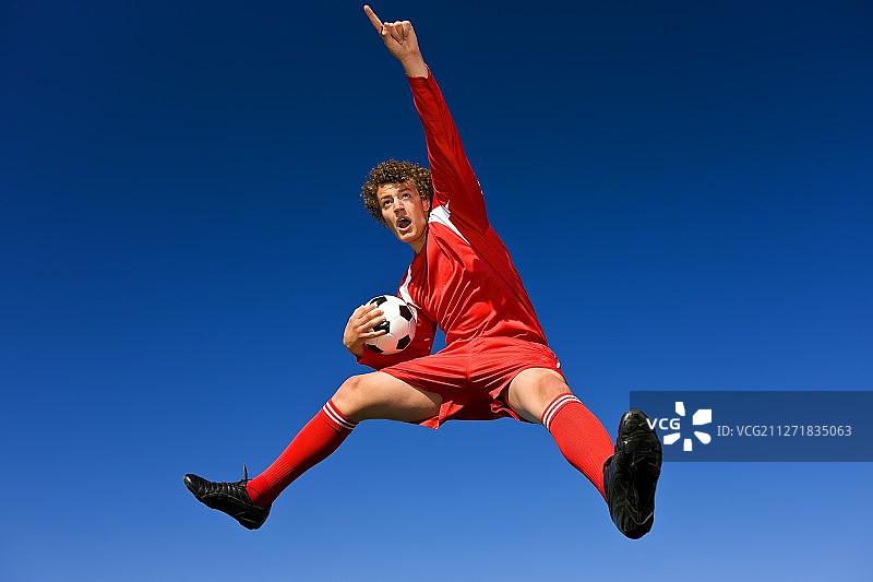 足球运动员庆祝图片素材