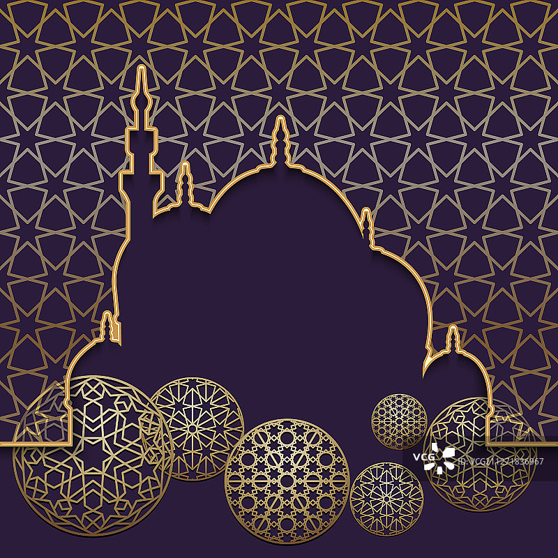 伊斯兰节日主题模版背景图片素材