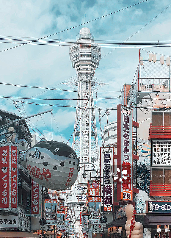 通天阁图片素材