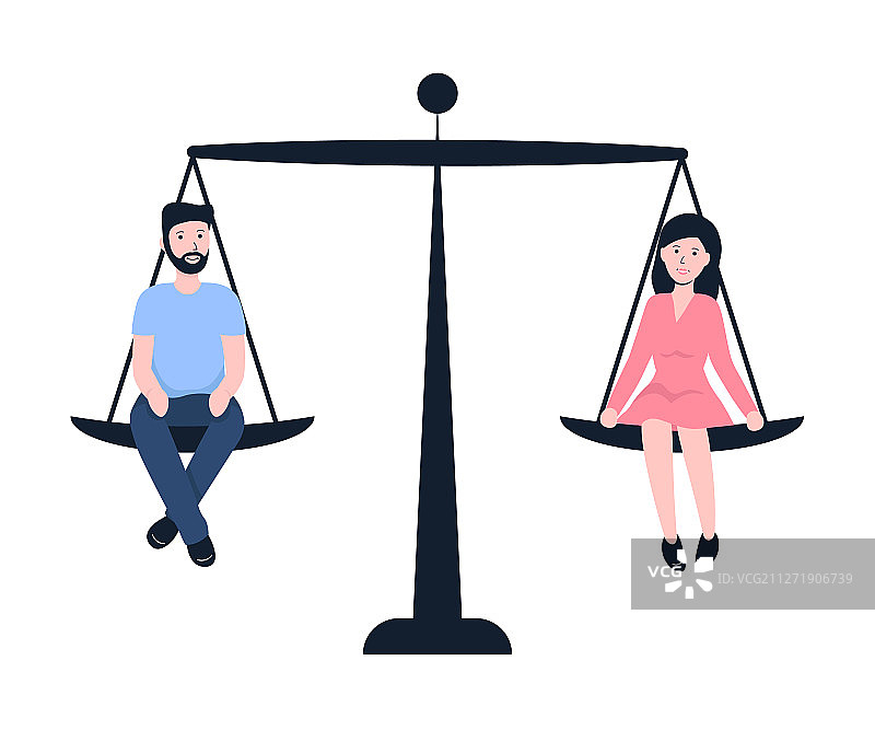 性别平等：男人和女人图片素材