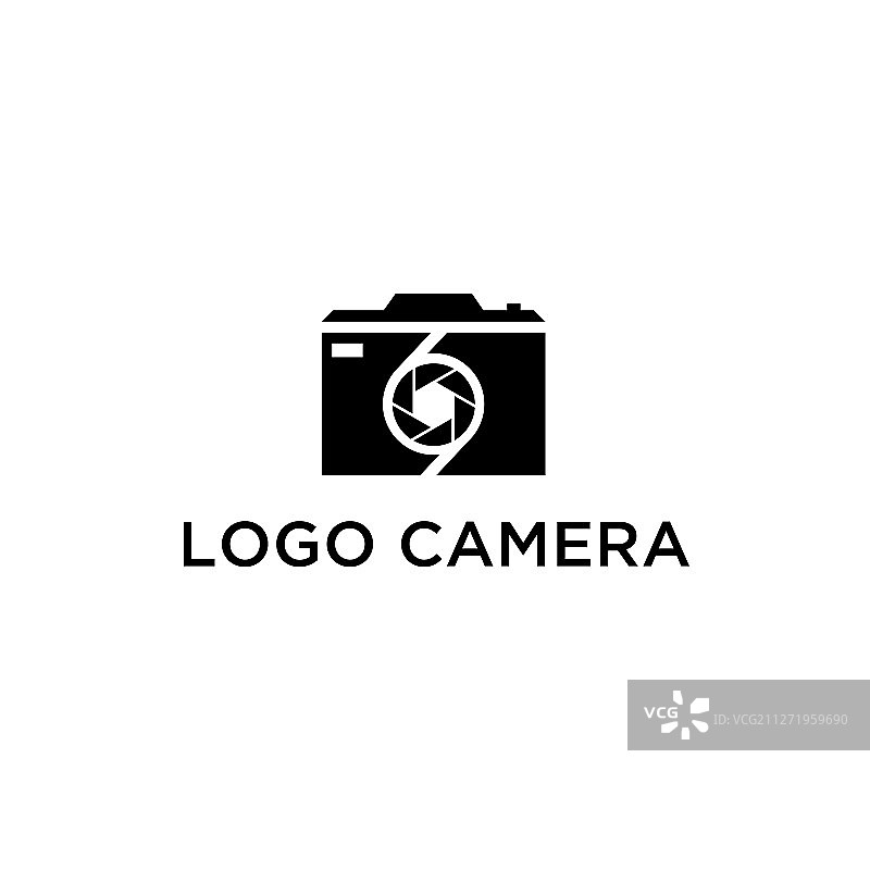 相机logo设计现代创意黑色图片素材