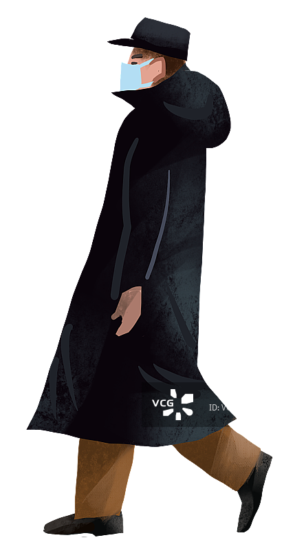 戴口罩男士图片素材