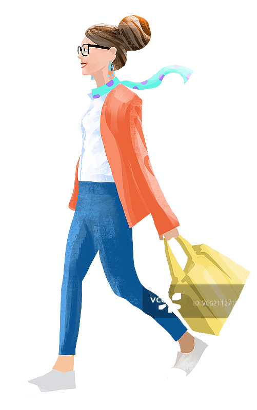 女士购物图片素材