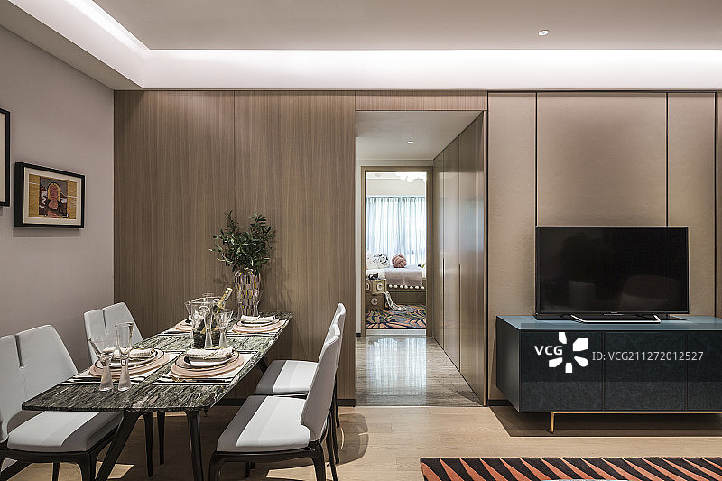 假日别墅室内餐厅图片素材