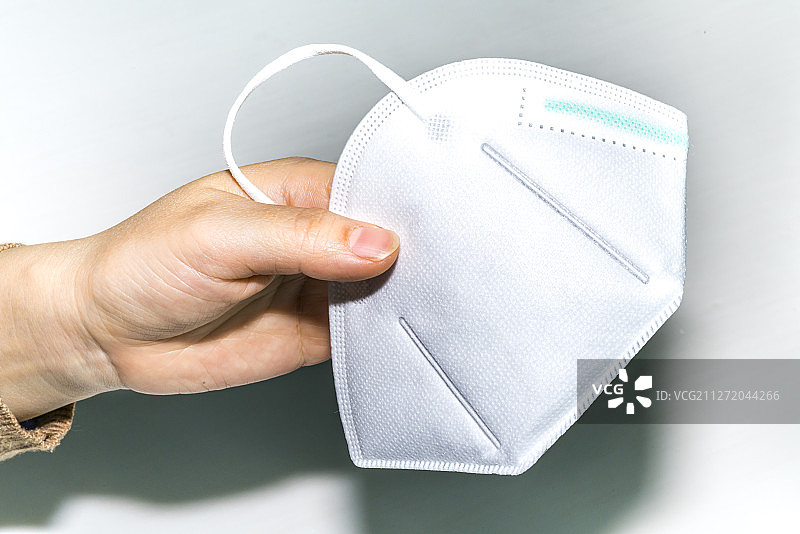手上拿着的口罩图片素材