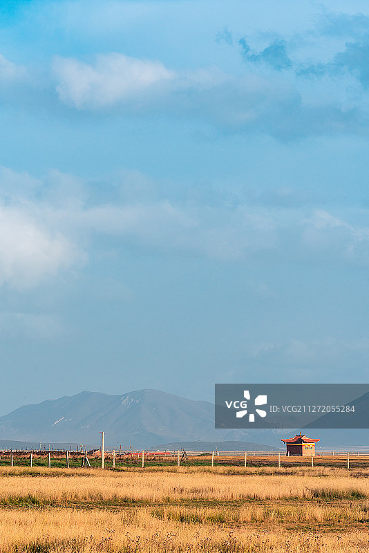 秋季的甘南卓尼尕海景区草原景色图片素材