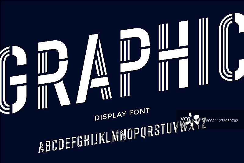 黑白压缩字母模具字体图片素材