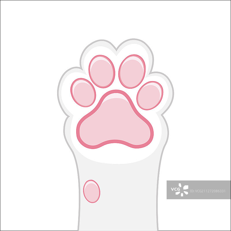 猫爪背景小猫扁平设计图案图片素材