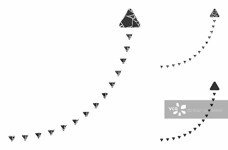 点状增长线马赛克块茎元素图标图片素材