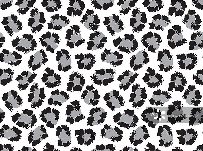 经典现代动物豹纹笔触图片素材