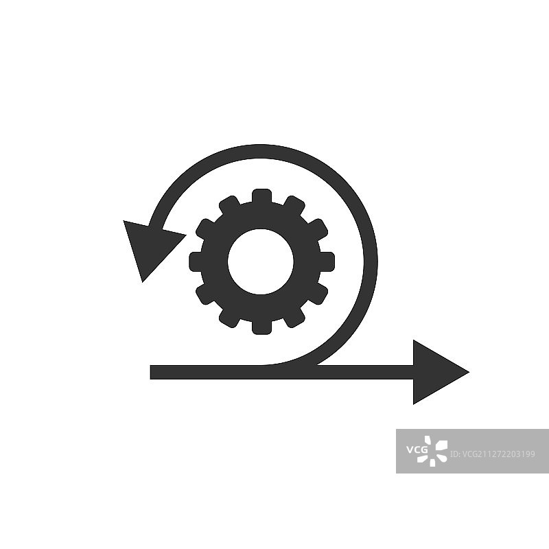 扁平风格的敏捷图标图片素材