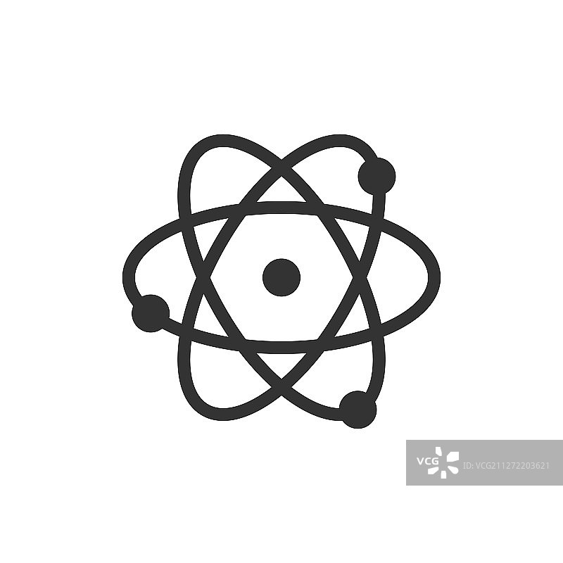 白色背景扁平风格科学DNA细胞图标图片素材