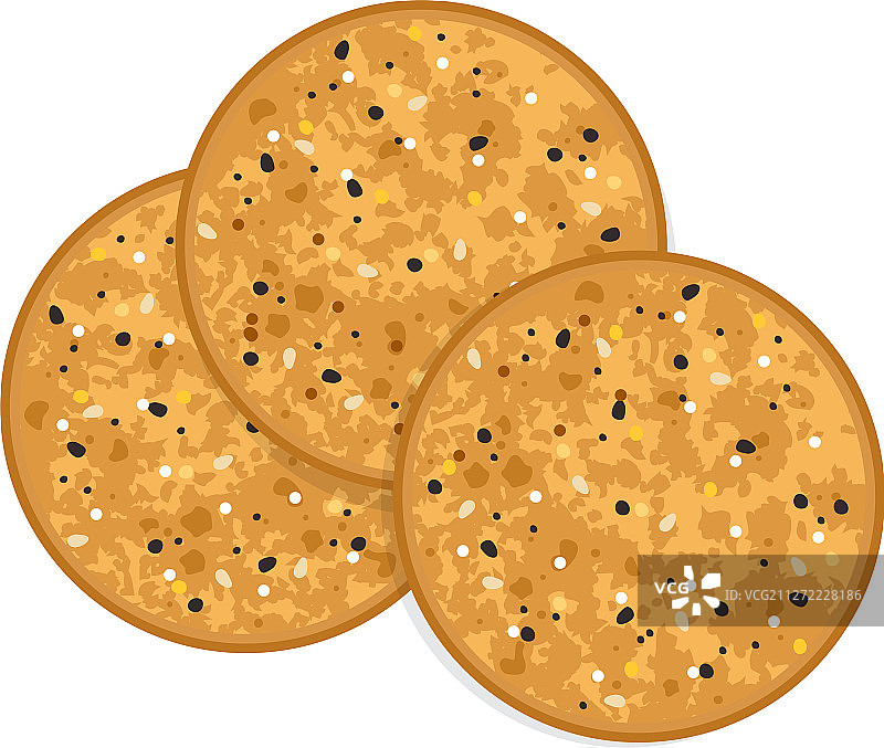 烘焙圆形饼干片图片素材
