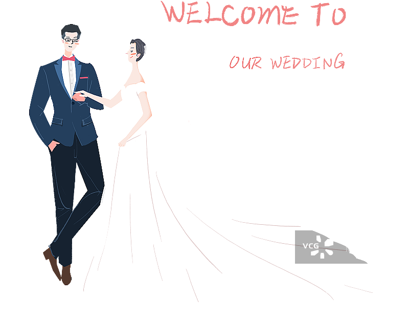 婚礼请柬图片素材