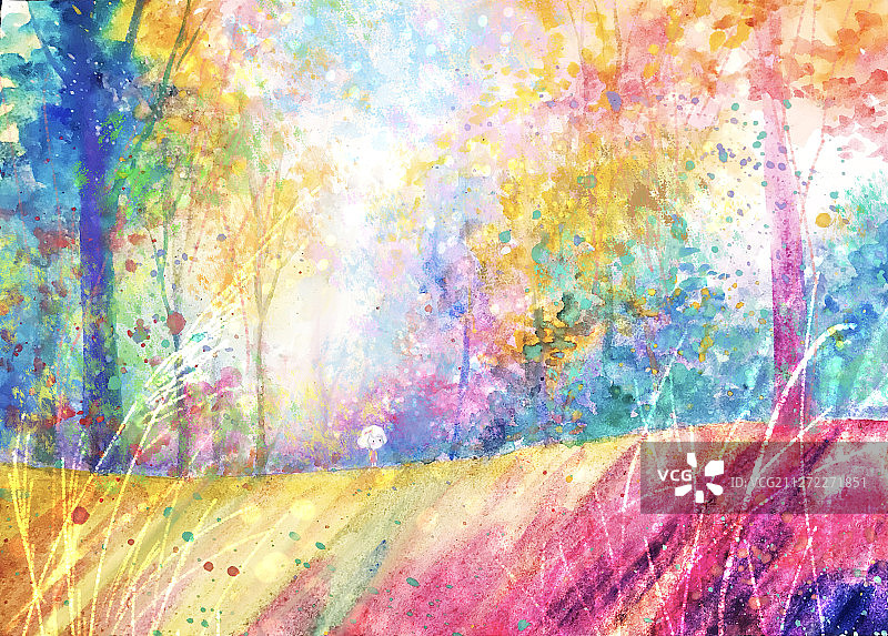 游荡森林图片素材