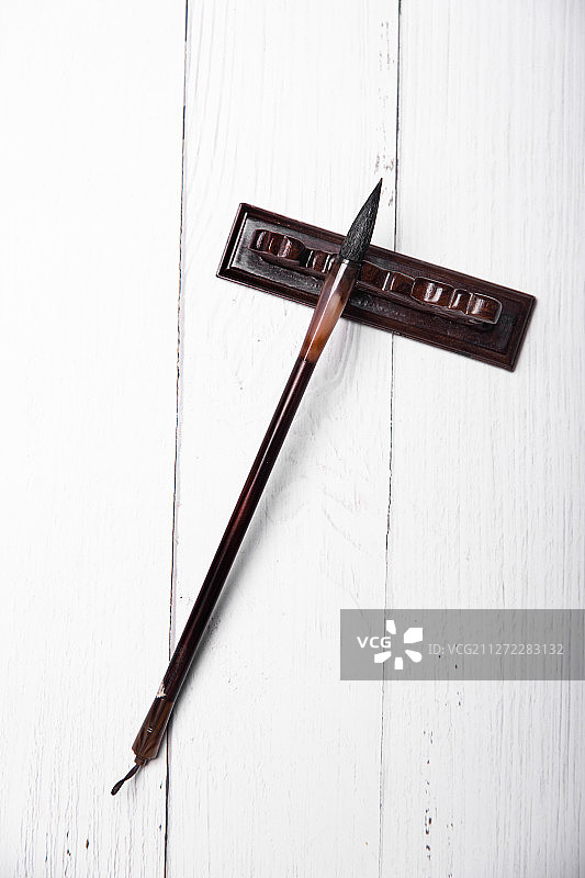 毛笔和笔架图片素材