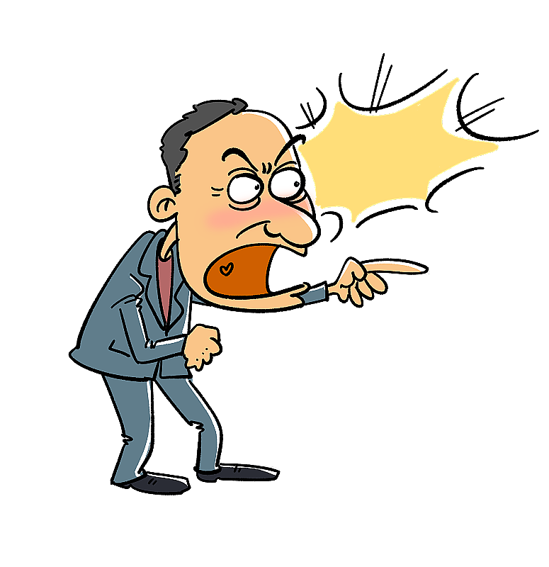 咆哮的男人图片素材