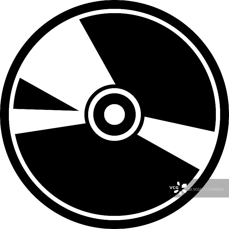 隔离的光盘图标模板图片素材